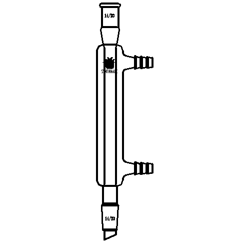 C201120,直型冷凝器,14/20,有效长度:120mm,φ8mm小咀