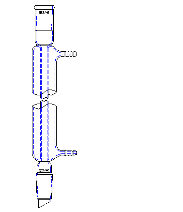 C205300,直型冷凝器,29/42,有效长度:300mm,φ10mm小咀