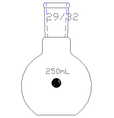 F128250,平底烧瓶,磨口:29/42,250ml