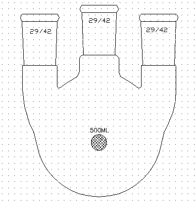 F448500 直三口球瓶 容量(mL)500 主口29/42 侧口29/42