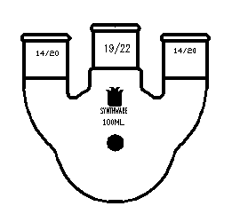F449100 直三口球瓶 容量(mL)100 主口19/22 侧口14/20