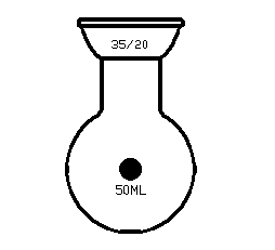 F527050 球磨口单口圆底球瓶 容量(mL)50 磨口35/20