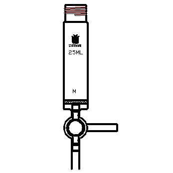 P130025M 多肽固相合成管（P13） 容量(mL)25 外径(mm)26 螺纹口25