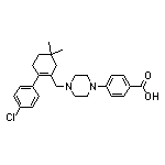 4-[4-[[2-(4-氯苯基)-5,5-二甲基-1-环己烯]甲基]-1-哌嗪基]苯甲酸