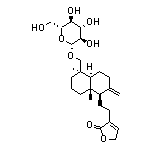 3-[2-[(1R,4aS,5R,8aS)-5-[(beta-D-葡萄糖吡喃糖基氧基)甲基]十氢-5,8a-二甲基-2-亚甲基-1-萘基]乙基]-2(5H)-呋喃酮