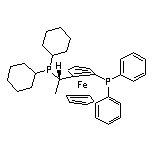 (S)-1-[(RP)-2-(二苯基膦)二茂铁基]乙基二环己基膦乙醇络合物