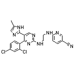 6-[2-[[4-(2,4-二氯苯基)-5-(5-甲基-2-咪唑基)-2-嘧啶基]氨基]乙氨基]-3-吡啶甲腈