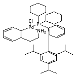 氯(2-二环己基膦基-2′,4′,6′-三异丙基-1,1′-联苯基)[2-(2-氨基乙基)苯基)]钯(II)