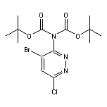 N,N-双(Boc)-3-氨基-4-溴-6-氯哒嗪