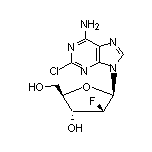 (2R,3R,4S,5R)-2-(羟甲基)-4-氟-5-(2-氯-6-氨基-9H-嘌呤-9-基)四氢呋喃-3-醇