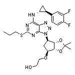 2-[[(3aR,4S,6R,6aS)-2,2-二甲基-6-[5-(丙基硫基)-7-[[(1R,2S)-2-(3,4-二氟苯基)环丙基]氨基]-3H-[1,2,3]三唑并[4,5-d]嘧啶-3-基]四氢-3aH-环戊并[d][1,3]二噁茂-4-基]氧基]乙醇