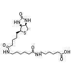 6-[6-[5-[(3aS,4S,6aR)-2-氧代六氢-1H-噻吩并[3,4-d]咪唑-4-基]戊酰氨基]己酰氨基]己酸