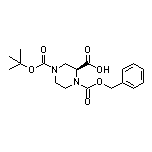 (S)-1-Cbz-4-Boc-哌嗪-2-甲酸