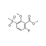 2-甲氧基-3-甲砜基-6-氟苯甲酸甲酯