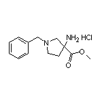 1-苄基-3-氨基吡咯烷-3-甲酸甲酯盐酸盐