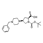 (2S,4S)-1-Boc-4-(4-苄基-1-哌嗪基)吡咯烷-2-甲酸