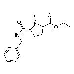 1-甲基-5-(苄基氨基甲酰基)吡咯烷-2-甲酸乙酯