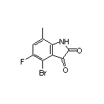 4-溴-5-氟-7-甲基吲哚啉-2,3-二酮
