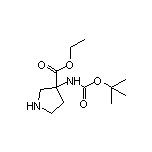 3-(Boc-氨基)吡咯烷-3-甲酸乙酯