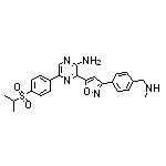 2-氨基-3-[3-[4-[(甲氨基)甲基]苯基]-5-异噁唑基]-5-[4-(异丙基磺酰基)苯基]吡嗪