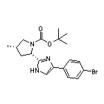 (2S,4S)-1-Boc-2-[4-(4-溴苯基)-2-咪唑基]-4-甲基吡咯烷