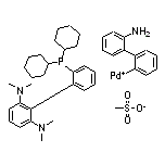 甲烷磺酸基[2-二环己基膦基-2‘,6’-双(二甲胺基)-1,1’-联苯](2’-氨基-1,1’-联苯-2-基)钯(II)