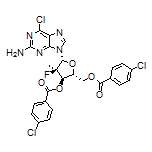 4-氯苯甲酸[(2R,3R,4R,5R)-5-(2-氨基-6-氯-9H-嘌呤-9-基)-2-[[(4-氯苯甲酰基)氧基]甲基]-4-氟-4-甲基四氢呋喃-3-基]酯