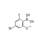 4-溴-2-氟-6-甲氧基苯硼酸