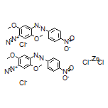 双[2,5-二甲氧基-4-[(4-硝基苯基)二氮烯基]苯重氮鎓]氯化锌(II)