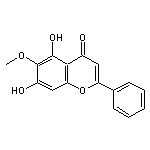 5,7-二羟基-6-甲氧基-2-苯基-4H-色烯-4-酮