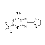 2-(2-噻唑基)-5-(甲砜基)-7-氨基-[1,2,4]三唑并[1,5-a][1,3,5]三嗪