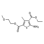 5-Amino-3-methyl-thiophene-2,4-dicarboxylic acid 4-ethyl ester 2-(2-methoxy-ethyl) ester