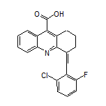 4-(2-氯-6-氟亚苄基)-1,2,3,4-四氢吖啶-9-甲酸