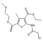 5-(2-Chloro-acetylamino)-3-methyl-thiophene-2,4-dicarboxylic acid 4-ethyl ester 2-(2-methoxy-ethyl) ester