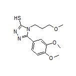 5-(3,4-二甲氧基苯基)-4-(3-甲氧基丙基)-4H-1,2,4-三唑-3-硫醇