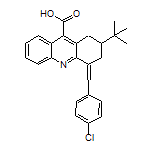 2-(叔丁基)-4-(4-氯亚苄基)-1,2,3,4-四氢吖啶-9-甲酸
