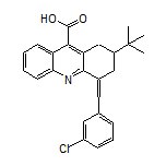 2-(叔丁基)-4-(3-氯亚苄基)-1,2,3,4-四氢吖啶-9-甲酸