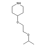 4-[2-(propan-2-yloxy)ethoxy]piperidine