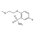 5-fluoro-2-(2-methoxyethoxy)benzene-1-sulfonamide