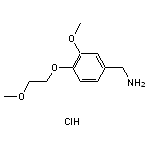 [3-methoxy-4-(2-methoxyethoxy)phenyl]methanamine hydrochloride