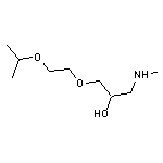 {2-hydroxy-3-[2-(propan-2-yloxy)ethoxy]propyl}(methyl)amine