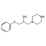 1-Phenoxy-3-piperazinopropan-2-ol