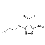 methyl 5-amino-3-(2-hydroxyethoxy)-1,2-oxazole-4-carboxylate