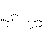 6-[2-(2-chlorophenoxy)ethoxy]pyridine-2-carboxylic acid