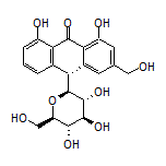 (R)-1,8-二羟基-3-(羟甲基)-10-[(2S,3R,4R,5S,6R)-3,4,5-三羟基-6-(羟甲基)四氢-2H-吡喃-2-基]蒽-9(10H)-酮