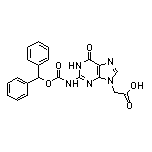 2-[2-[[(二苯甲基氧基)羰基]氨基]-6-氧代-1H-嘌呤-9(6H)-基]乙酸