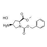 (2S,4S)-1-Cbz-4-氨基吡咯烷-2-甲酸甲酯盐酸盐