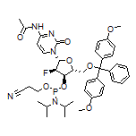 N4-乙酰基-5’-O-(4, 4’-二甲氧基三苯甲基)-2’-氟-2’-脱氧胞苷-3’-(2-氰基乙基-N,N-二异丙基)亚磷酰胺