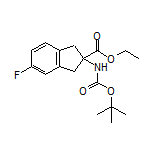 2-(Boc-氨基)-5-氟茚满-2-甲酸乙酯