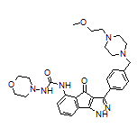 1-[3-[4-[[4-(2-甲氧基乙基)-1-哌嗪基]甲基]苯基]-4-氧代-1,4-二氢茚并[1,2-c]吡唑-5-基]-3-(4-吗啉基)脲